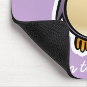 Paarse olievlek met grote oebelasjes-Cartoon Muismat (Hoek)