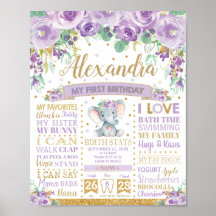 Paarse olifant 1e verjaardag van de Meenstone Birt