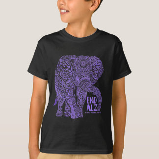 Paarse Olifant Alzheimer Bewustzijn Kleding en gi T-shirt