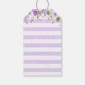 Paarse Olifant Baby Meisje Douche Mini Fles Favor Cadeaulabel (Achterkant)