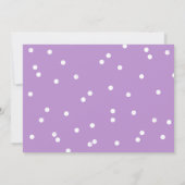 Paarse Olifant Baby shower per Mail uitnodiging (Achterkant)