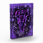 Paarse olifant fotoblok (Links)