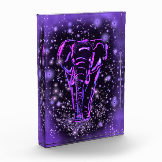 Paarse olifant fotoblok (Links)