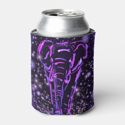 Paarse olifant Koelbox Blikjeskoeler (Blikje Voorkant)