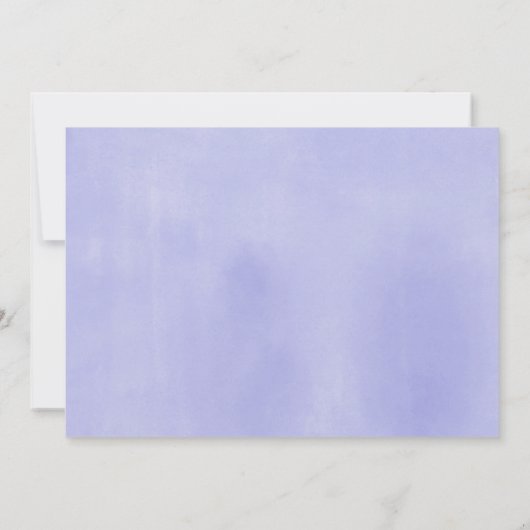 Paarse olifant lieve kleine pinda baby shower kaart (Achterkant)