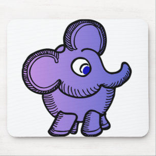 Paarse olifant muismat