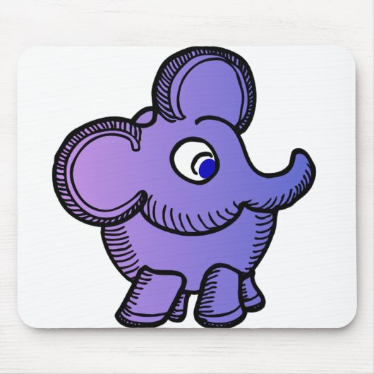 Paarse olifant muismat (Voorkant)