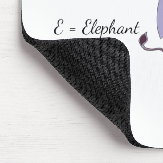 Paarse Olifant Muismat - Cute E-Olifant Bureaumat (Hoek)