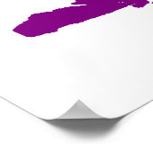 Paarse olifant poster (Hoek)