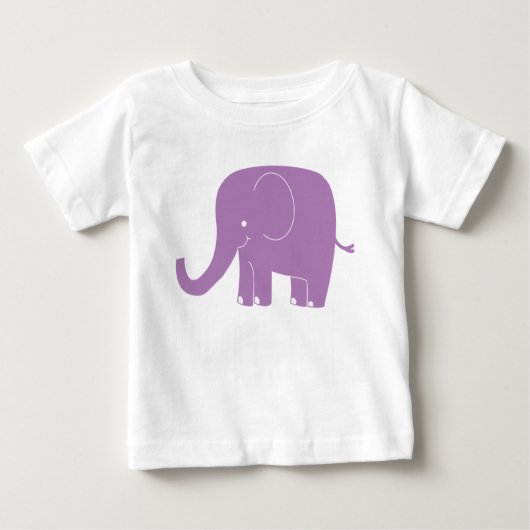 Paarse olifant Romper (Voorkant)