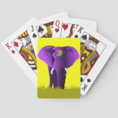 Paarse Olifant speelkaart Speelkaarten (Achterkant)
