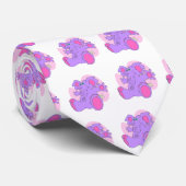 Paarse olifant stropdas (Opgerold)