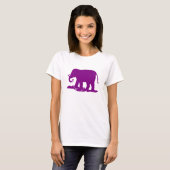 Paarse olifant t-shirt (Voorkant volledig)