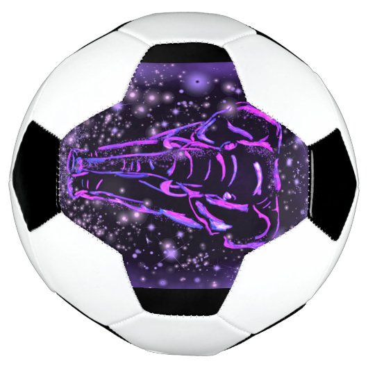Paarse olifant Voetbal (Gedraaid)