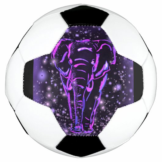Paarse olifant Voetbal (Voorkant)