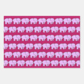 Paarse olifanten ontwerp inpakpapier (Voorkant 3)