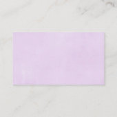 Paarse olifantenkaarten voor het baby shower van l informatiekaartje (Achterkant)