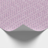 Paarse olifantspatroon Hmong-inpakpapier Cadeaupapier (Hoek)