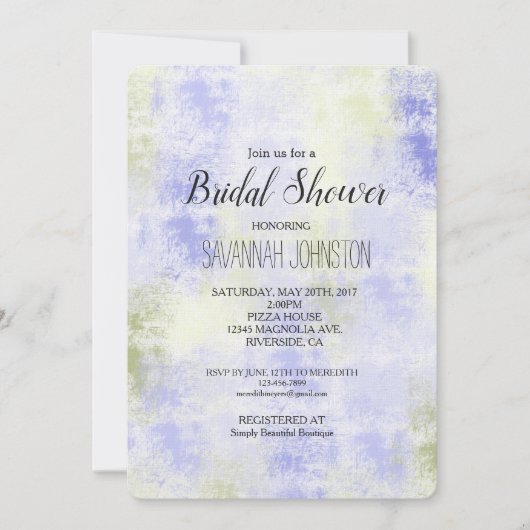 Paarse Olijf Abstract Kaart (Voorkant)