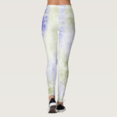 Paarse Olijf Abstract Leggings (Achterkant)