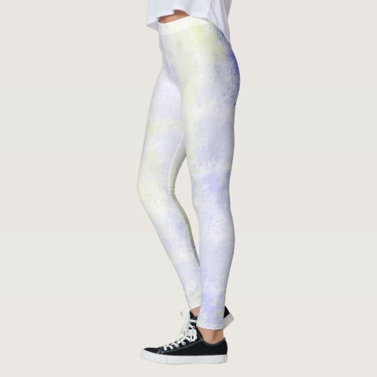 Paarse Olijf Abstract Leggings (Links)