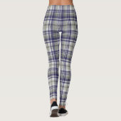 Paarse/Olijfgegiste Leggings van vrouwen (Achterkant)