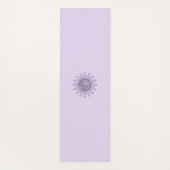 Paarse Om en Mandala Houd kalm en Breedte aan Yogamat (Achterkant)