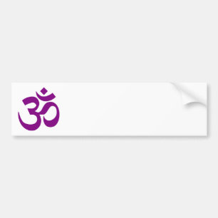 Paarse Om Symbol Bumpersticker