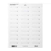Paarse Om Symbol-eigenschap label (Full Sheet)