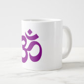 Paarse Om Symbol Grote Koffiekop (Voorkant rechts)