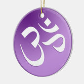 Paarse Om Symbol Ornament (Links)