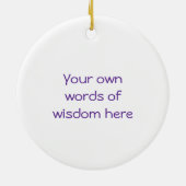 Paarse Om Symbol Ornament (Achterkant)