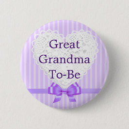 Paarse Oma wordt Baby shower Button