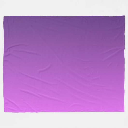 Paarse ombaargradiënt fleece deken (Voorkant (Horizontaal))