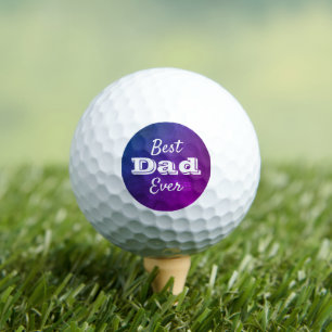 Paarse Ombre Beste Papa Ooit Krachtige Moderne Typ Golfballen