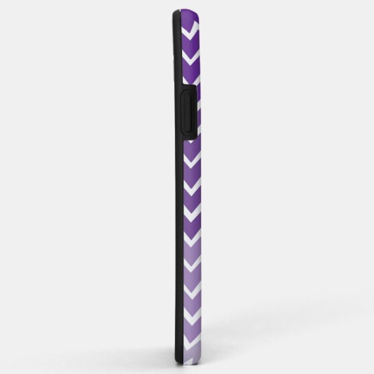 Paarse Ombre Chevron Persoonlijke iPhone Case (Achterkant/rechts)