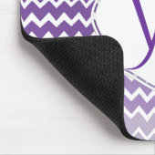 Paarse Ombre Chevron Persoonlijke Muismat (Hoek)