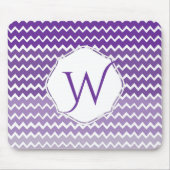 Paarse Ombre Chevron Persoonlijke Muismat (Voorkant)