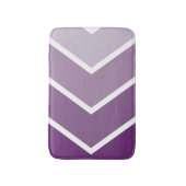 Paarse ombré Chevron Stripes Pattern Badmat (Voorkant Verticaal)
