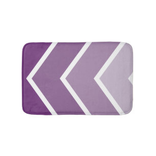 Paarse ombré Chevron Stripes Pattern Badmat
