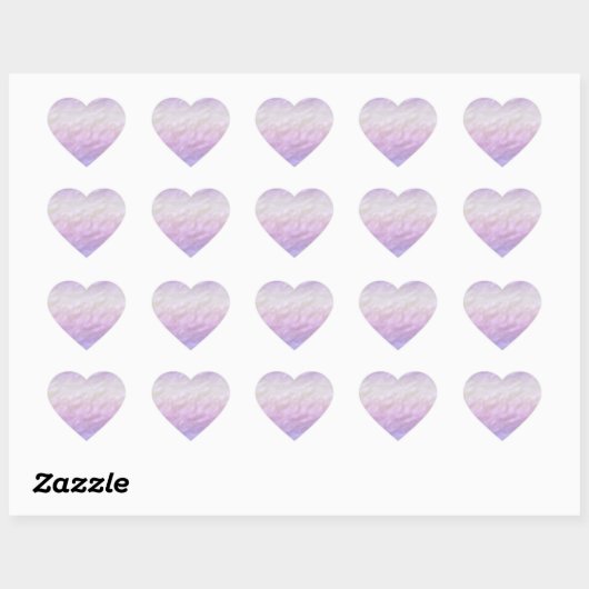 Paarse Ombre Eenhoorn Hart Sticker (Vel)