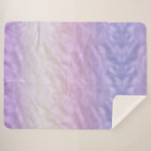 Paarse Ombre Eenhoorn Sherpa Deken (Voorkant (horizontaal))