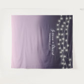 Paarse Ombre Elegante Trouwachtergronden Wandkleed (Voorkant (horizontaal))