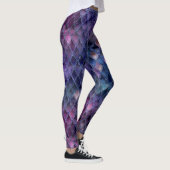Paarse ombre- en glitterdrakenschalen schetsen leggings (Rechts)