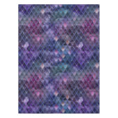 Paarse ombre- en glitterdrakenschalen schetsen tafelkleed (Voorkant)