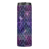 Paarse ombre- en glitterdrakenschalen schetsen thermosbeker (Achterkant)