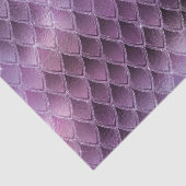 Paarse ombre- en glitterdrakenschalen schetsen tissuepapier (Detail)
