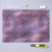 Paarse ombre- en glitterdrakenschalen schetsen tissuepapier (Craft)
