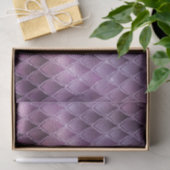 Paarse ombre- en glitterdrakenschalen schetsen tissuepapier (Geschenk)