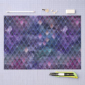 Paarse ombre- en glitterdrakenschalen schetsen tissuepapier (Craft)